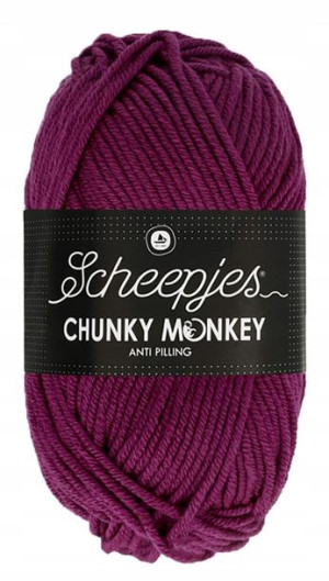 Włóczka CHUNKY MONKEY 100 g - 1061 wiśnia