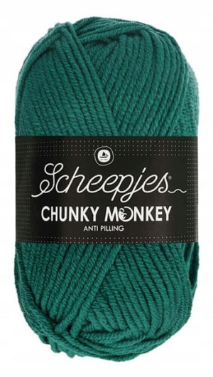 Włóczka CHUNKY MONKEY 100 g - 1062 ciemna zieleń