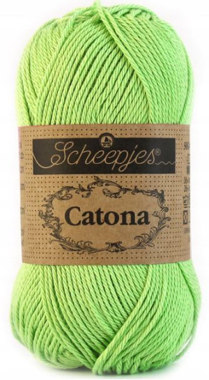 Włóczka Scheepjes Catona 513 50g wiosenna zieleń