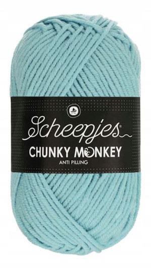 Włóczka CHUNKY MONKEY 100 g 1019 pudrowy niebieski