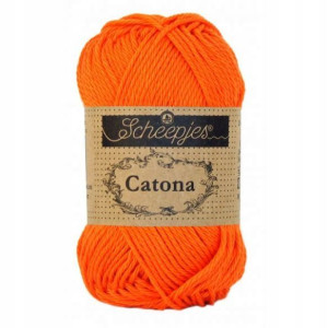 Włóczka Scheepjes Catona 189 / 50 g - pomarańcza