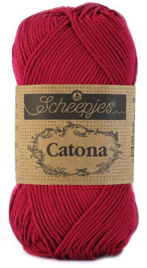 Włóczka Scheepjes Catona 517 / 50 g - rubin