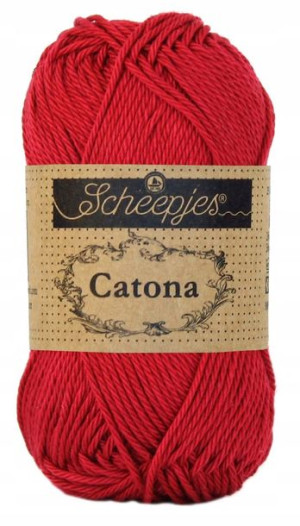 Włóczka Scheepjes Catona 192 / 50 g - szkarłat
