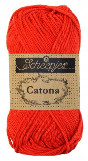 Włóczka Scheepjes Catona 115 50g gorąca czerwień
