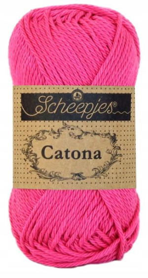 Włóczka Scheepjes Catona 114 / 50 g szokujący róż