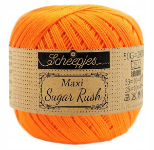 Kordonek SCHEEPJES SUGAR RUSH - 281 mandarynka