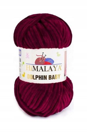 Włóczka pluszowa HIMALAYA DOLPHIN BABY 322 bordo