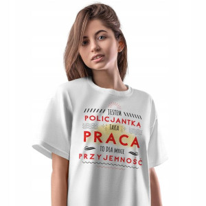 T-Shirt Damski Dla Policjantki Koszulka XXL