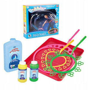 MASZYNA do baniek mydlanych ZESTAW + PŁYN 400 ml