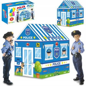 NAMIOT do zabawy DOMEK policyjny 103x93x69 cm DUŻY