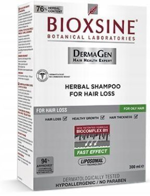 BIOXSINE szampon p/wypadaniu włosy tłuste 300 ml