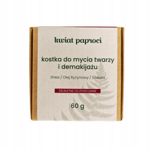 Kostka do mycia twarzy i demakijażu 60 g Kwiat Paproci