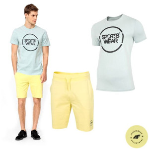 Komplet Męski 4f Koszulka T-shirt Spodenki 3xl