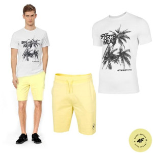 Komplet Męski 4f Koszulka T-shirt Spodenki Xl