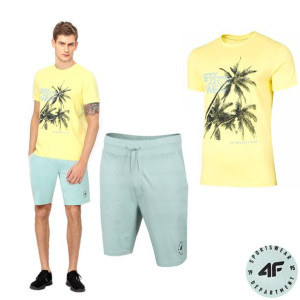 Komplet Męski 4f Koszulka T-shirt Spodenki Xl