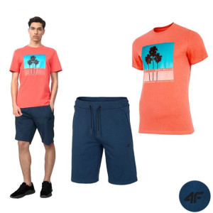 Komplet Męski 4f Koszulka T-shirt Spodenki M