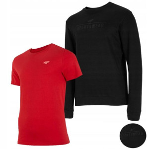 Komplet Męski 4f Koszulka T-shirt Bluza Zestaw Xl
