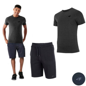 Komplet Męski 4f Koszulka T-shirt Spodenki M