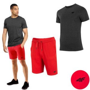 Komplet Męski 4f Koszulka T-shirt Spodenki M