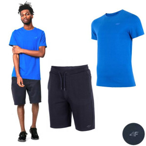 Komplet Męski 4f Koszulka T-shirt Spodenki S