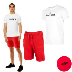 Komplet Męski 4f Koszulka T-shirt Spodenki M