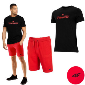 Komplet Męski 4f Koszulka T-shirt Spodenki M
