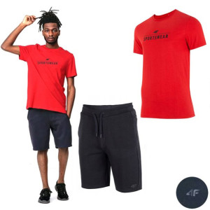 Komplet Męski 4f Koszulka T-shirt Spodenki S