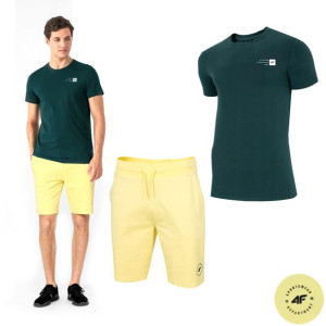 Komplet Męski 4f Koszulka T-shirt Spodenki M
