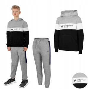 Komplet Chłopięcy Dresowy 4f Bluza Spodnie Dres