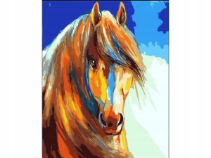 Malowanie Po Numerach 40x50 Cm Koń +akcesoria