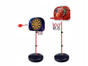 ZESTAW do gry 2w1 KOSZYKÓWKA i DART 166 cm +RZUTKI