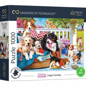 TREFL 10698 Puzzle 1000 el Doggy Friendship Pieski