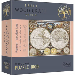 TREFL 20144 Puzzle Drewniane 1000 Antyczna mapa