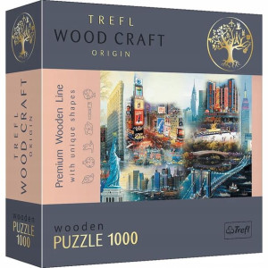 TREFL 20147 Puzzle Drewniane 1000 Nowy Jork -kolaż