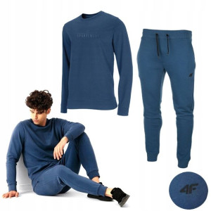 Komplet Męski Dresowy 4f Bluza Spodnie Dres L