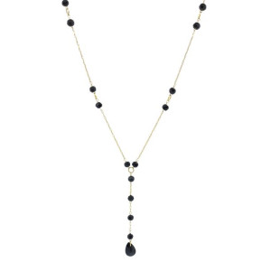 Delikatny naszyjnik krawatka BEADS Pozłacana stal szlachetna