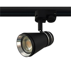 Reflektor szynowy 1-f GU10 60x94mm czarno-srebrny