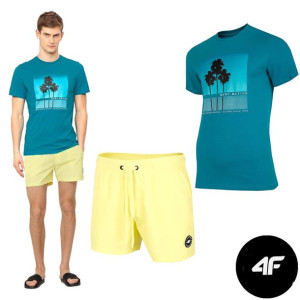 Komplet Męski 4f T-shirt Spodenki Kąpielowe Xxl