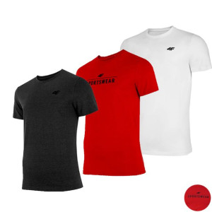 Komplet Męski 4f Koszulka T-shirt Zestaw 3pak