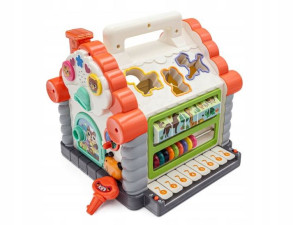 Domek INTERAKTYWNY Liczydło + SORTER + PIANINKO XL
