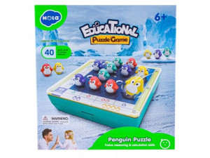 GRA Edukacyjna HOLA Sudoku KLOCKI Puzzle PINGWINKI
