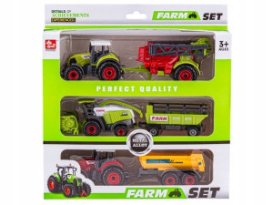 POJAZDY Rolnicze FARMA Kombajn + 2x Traktor ZESTAW