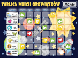 TABLICA Magnetyczna MATA MOTYWACYJNA dla dzieci