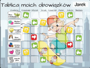 TABLICA Magnetyczna MATA MOTYWACYJNA dla dzieci