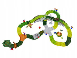 TOR Samochodowy 240 el. WYŚCIGOWY Dinozaury + AUTA
