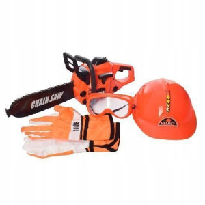 ZESTAW Mały DRWAL Piła + KASK + Okulary + Rękawice