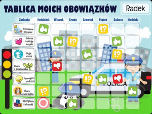 TABLICA Magnetyczna MATA MOTYWACYJNA dla dzieci