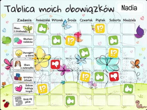 TABLICA Magnetyczna MATA MOTYWACYJNA dla dzieci