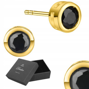 Kolczyki Pozłacane Cyrkonie 3 Mm 925