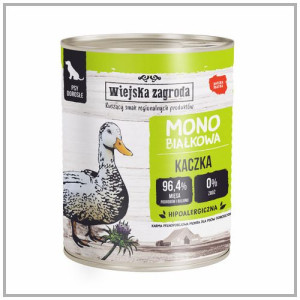 Wiejska Zagroda karma monobiałkowa dla psa Kaczka 800g